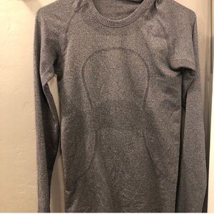 Gray Lululemon Long Sleeve Swiftly Tech